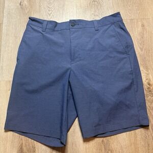 Banana Republic Men's Comfort Flat Front‎ Striped Short, Blue, 36